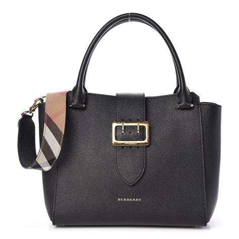 buckle tote burberry|Burberry calfskin bag.